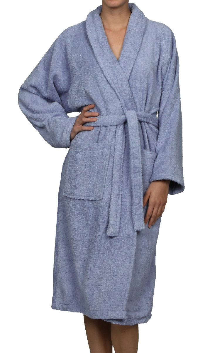 100 Premium LongStaple Cotton Unisex Terry Bath Robe, 10 Colors eBay